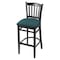 Holland Bar Stool Co 25" Counter Stool, Black Finish, Graph Tidal Seat 312025Blk022 - alternate 1